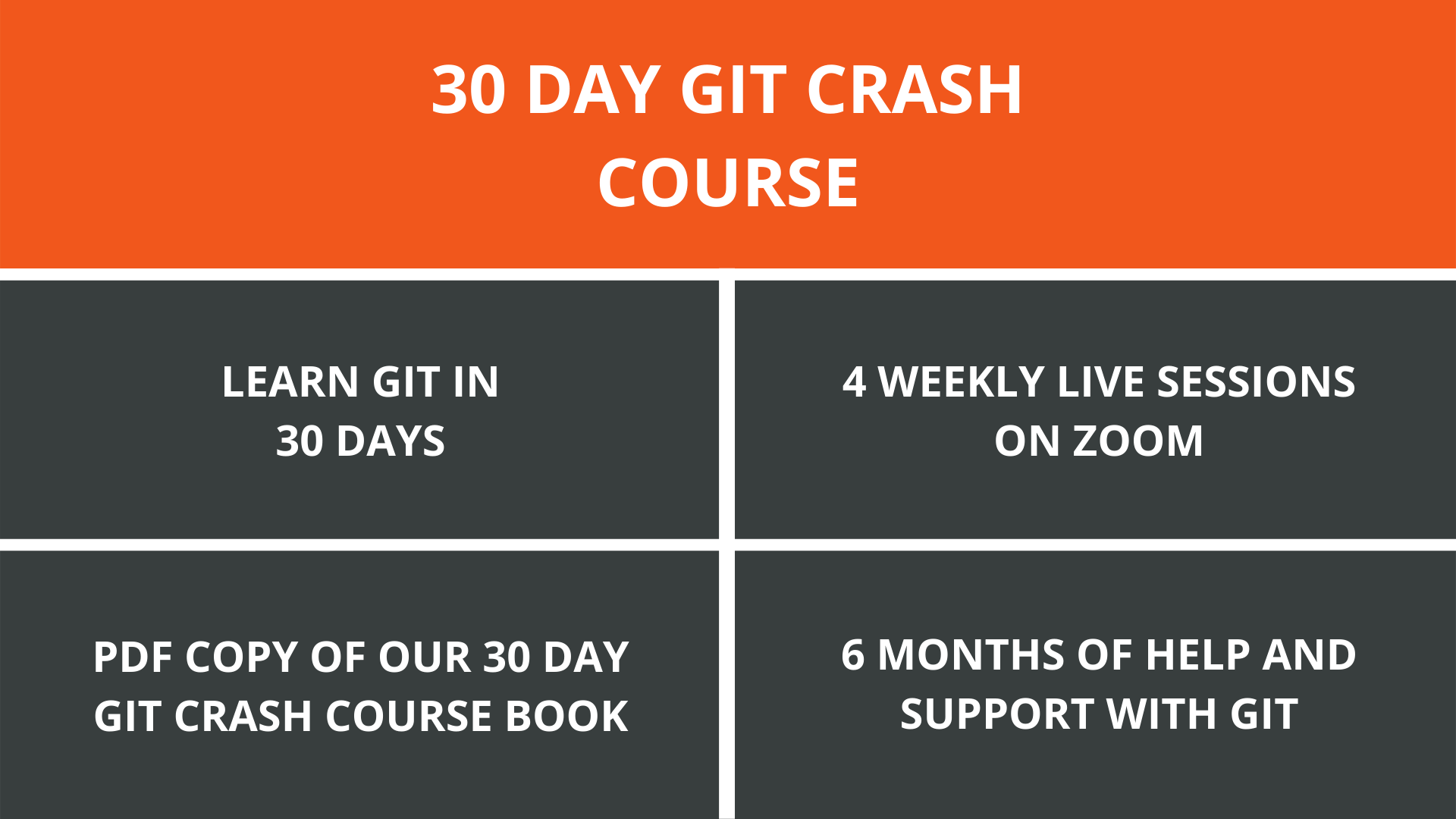 Image of the 30 day git crash course
